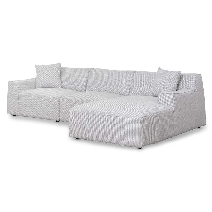 CLC8671-YY 3 Seater Left Chaise Sofa -  Clay Grey