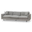 CLC6833-CA 4 Seater Fabric Sofa - Grey