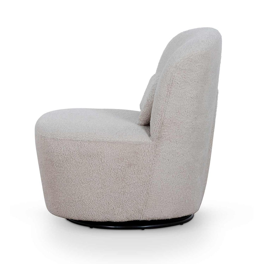 CLC6835-CA Swivel Lounge Chair - Ivory Teddy