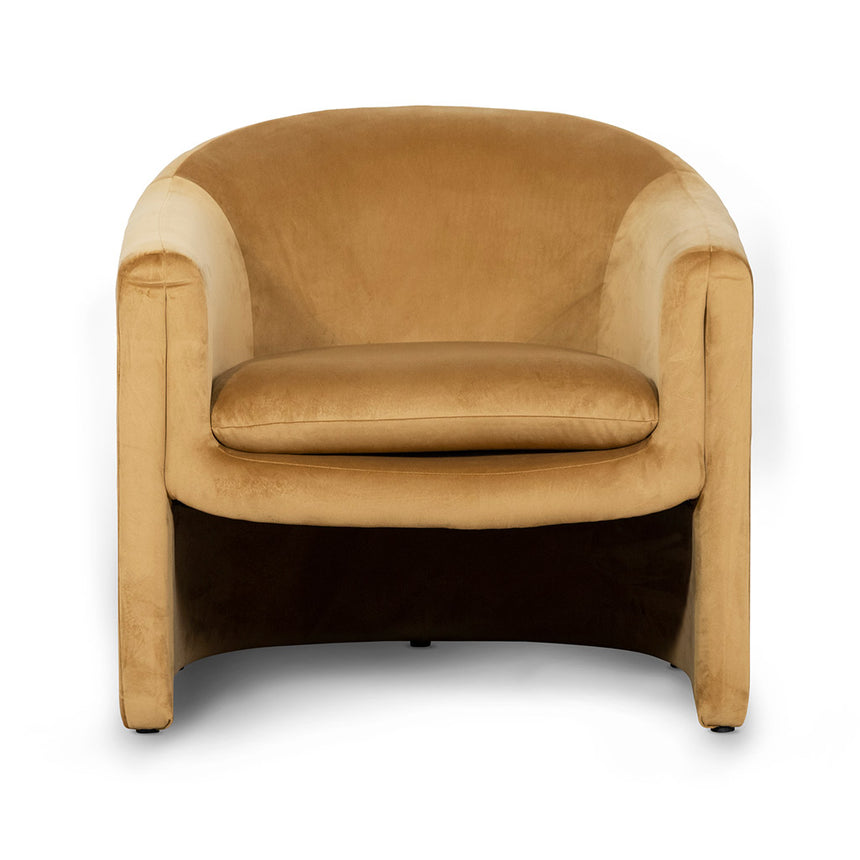 CLC6866-CA Velvet Armchair - Mustard