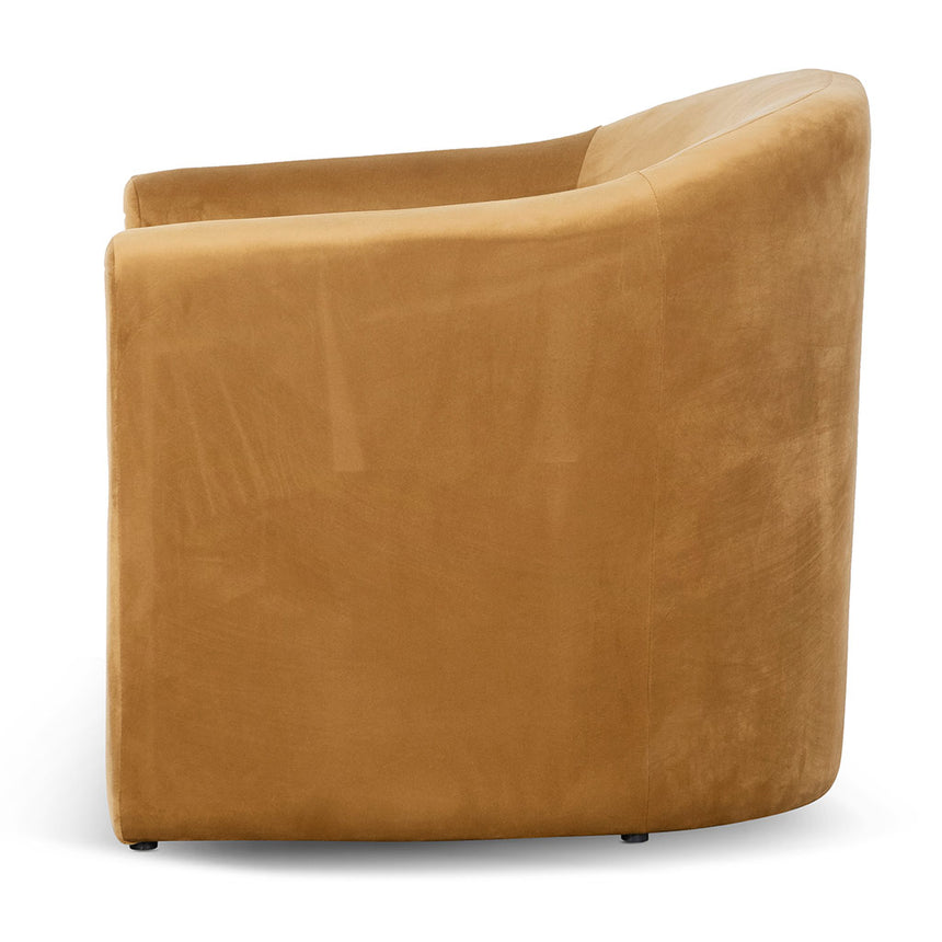 CLC6866-CA Velvet Armchair - Mustard