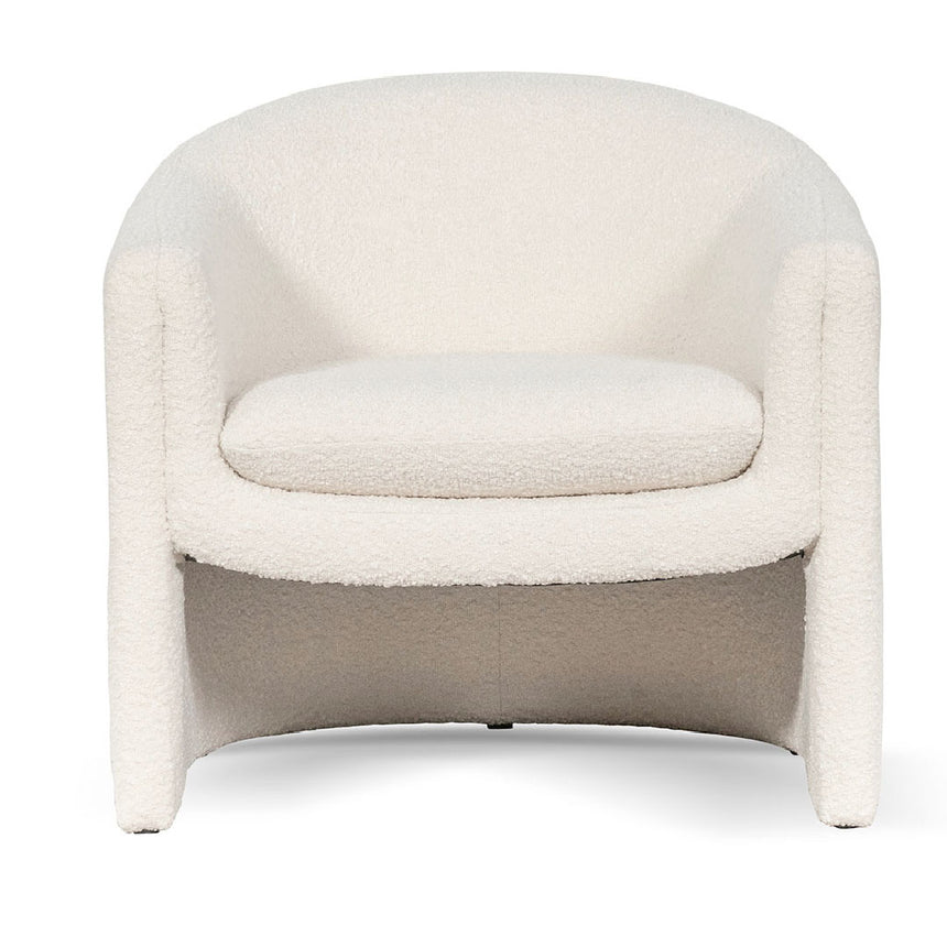 CLC6868-CA Armchair - Ivory White Boucle