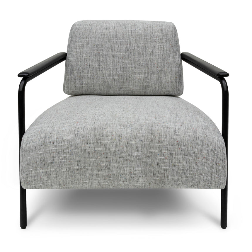 CLC6961-IG Fabric Armchair - Light Spec Grey with Black Legs