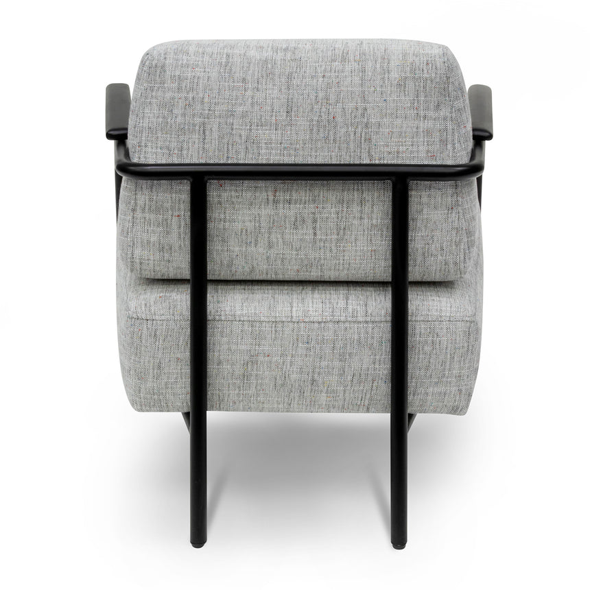 CLC6961-IG Fabric Armchair - Light Spec Grey with Black Legs
