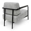 CLC6961-IG Fabric Armchair - Light Spec Grey with Black Legs