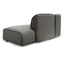 CLC6967-KSO Left Return Modular Fabric Corner Sofa - Graphite Grey