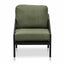 CLC6994-NI Green Fabric Lounge Chair - Black Frame
