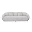 CLC8055-FS 3 Seater Fabric Sofa - Salt White