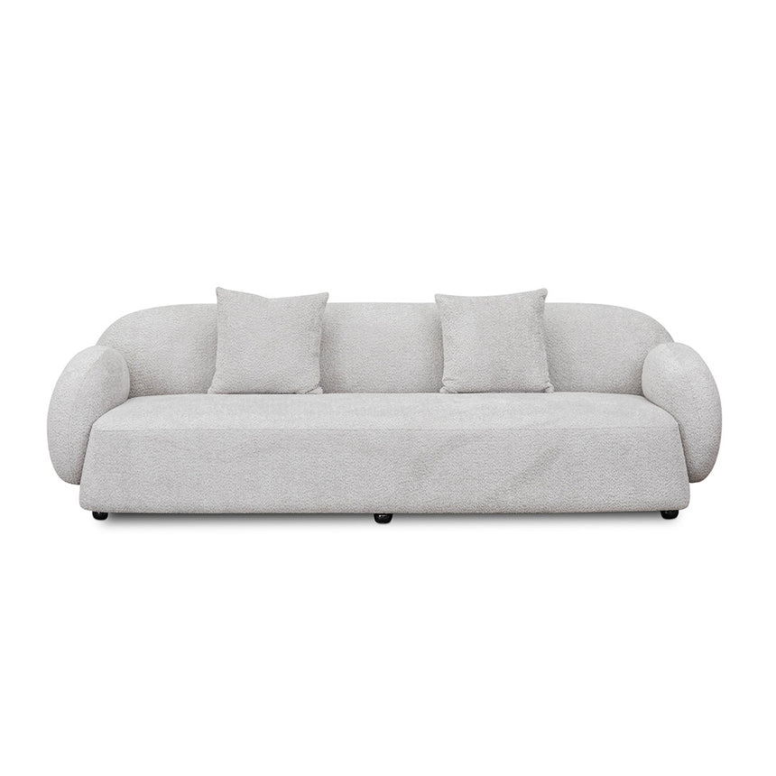 CLC8055-FS 3 Seater Fabric Sofa - Salt White