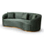 CLC8057-FS 3 Seater Sofa - Dark Green Velvet