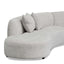 CLC8115-CA Left Chaise Sofa - Light Grey Fleece