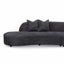 CLC8116-CA Left Chaise Sofa - Charcoal Fleece