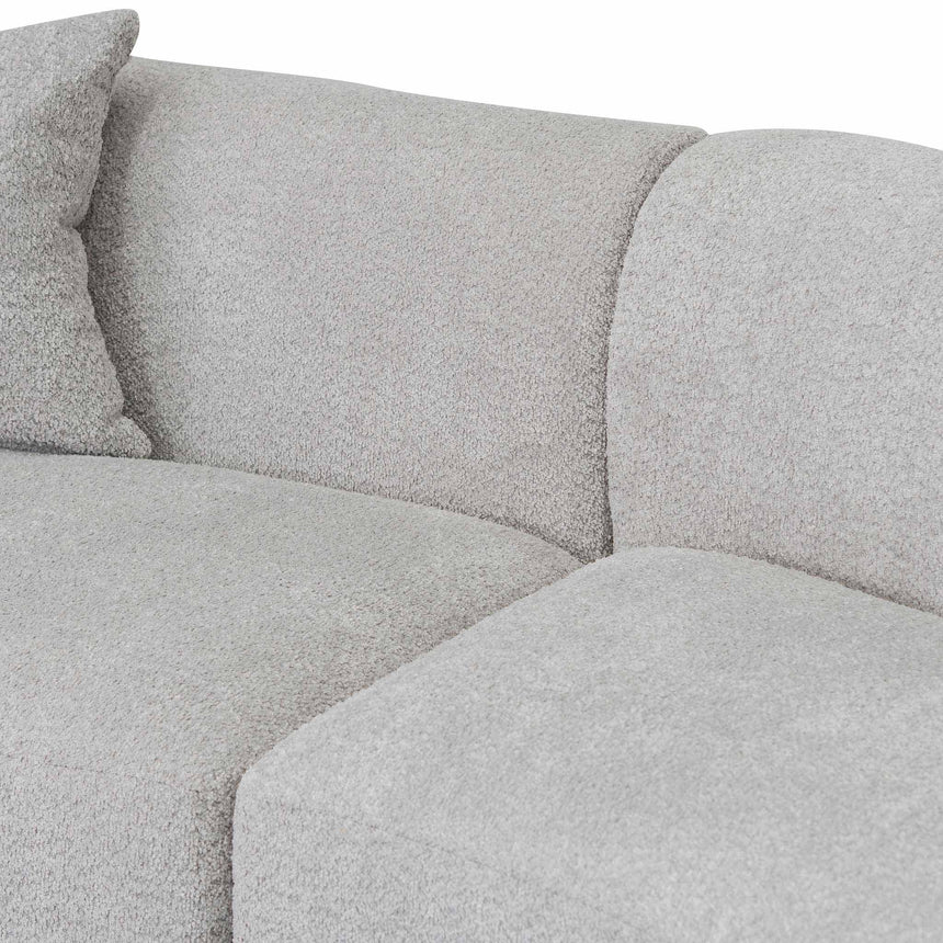 CLC8117-CA Right Chaise Sofa - Light Grey Fleece