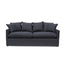 CLC8123-CA 3 Seater Fabric Sofa - Charcoal Linen