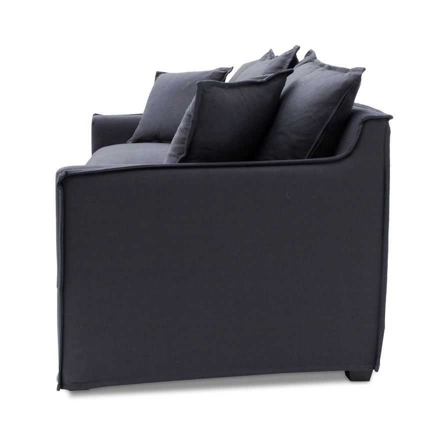 CLC8123-CA 3 Seater Fabric Sofa - Charcoal Linen - Last one