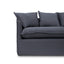 CLC8123-CA 3 Seater Fabric Sofa - Charcoal Linen