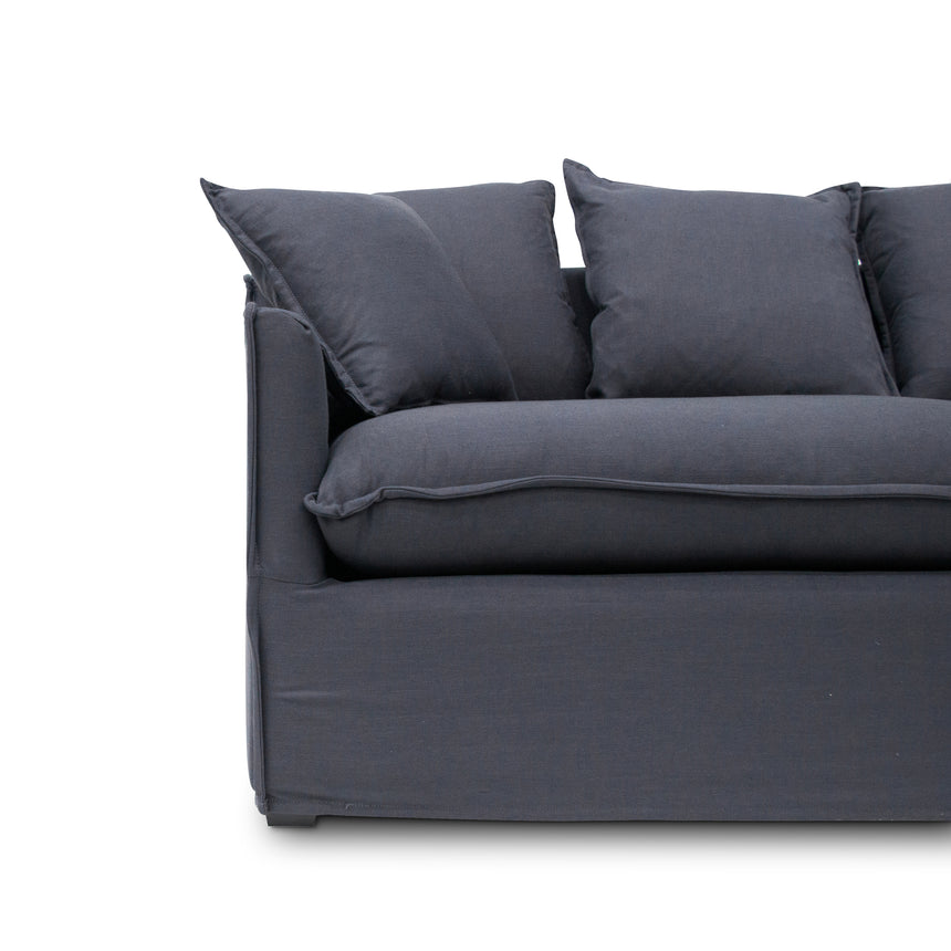 CLC8123-CA 3 Seater Fabric Sofa - Charcoal Linen - Last one