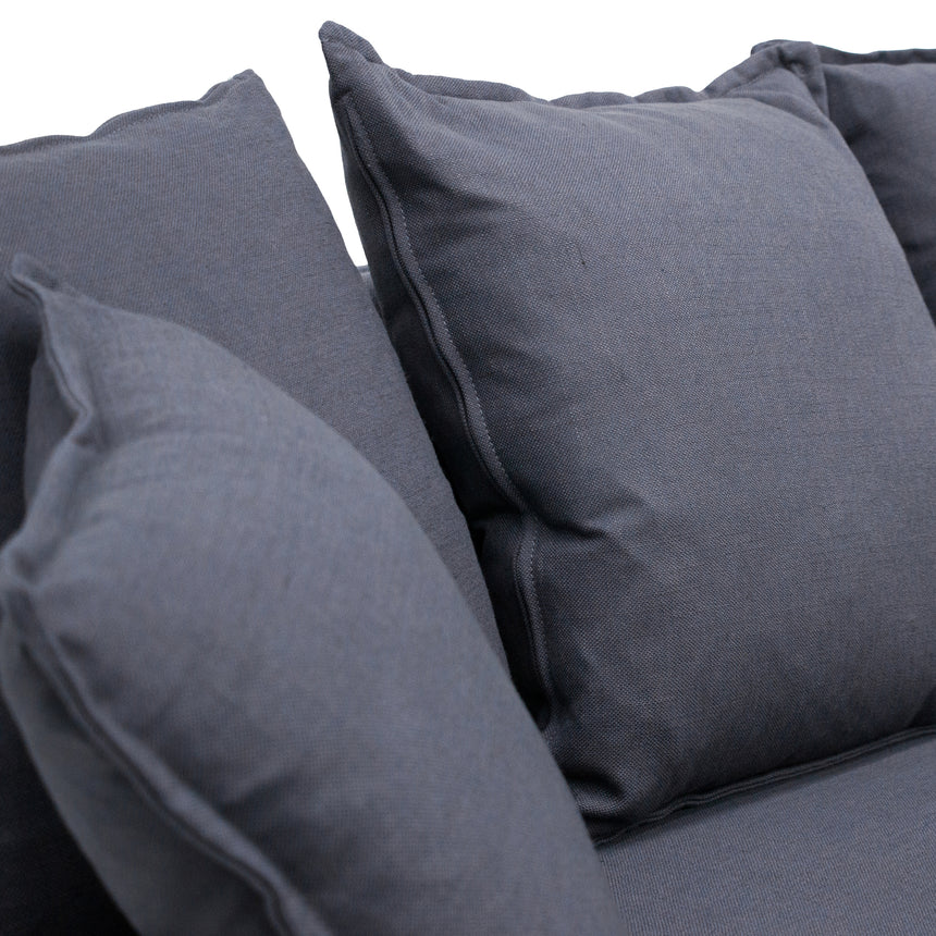 CLC8123-CA 3 Seater Fabric Sofa - Charcoal Linen - Last one