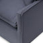 CLC8123-CA 3 Seater Fabric Sofa - Charcoal Linen - Last one