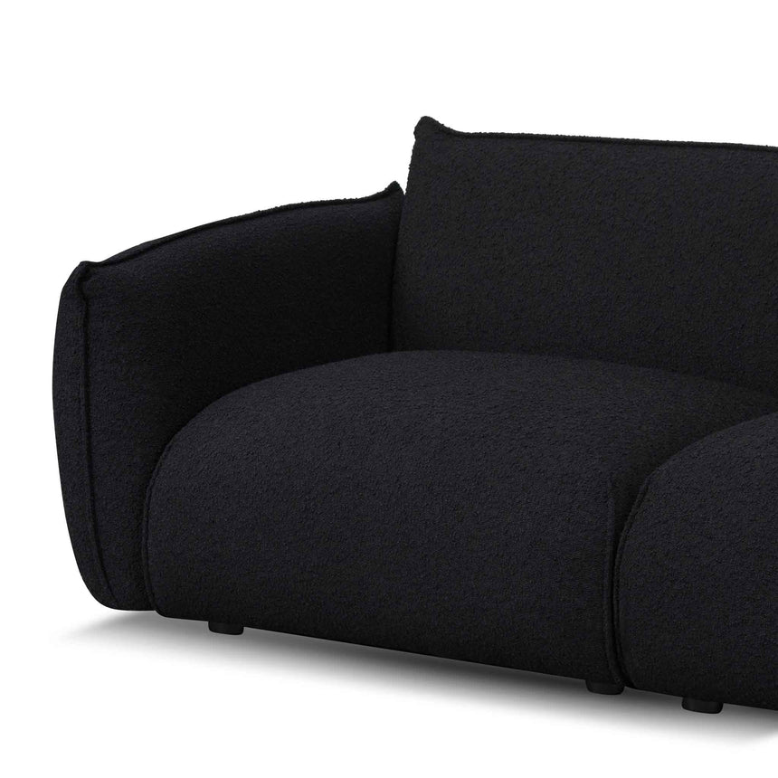 CLC8179-IG 3 Seater Sofa - Black Boucle