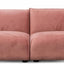 CLC8180-IG 3 Seater Sofa - Blush Pink Velvet With Brass Frame