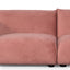 CLC8180-IG 3 Seater Sofa - Blush Pink Velvet With Brass Frame
