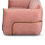 CLC8180-IG 3 Seater Sofa - Blush Pink Velvet With Brass Frame