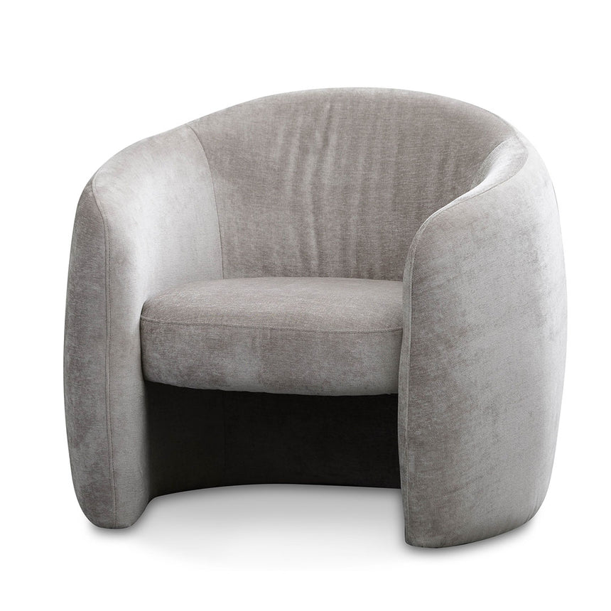 CLC6690-CA Armchair - Ivory White Boucle with Black Legs