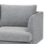 CLC6159 3 Seater Fabric Sofa - Graphite Grey - Natural Legs