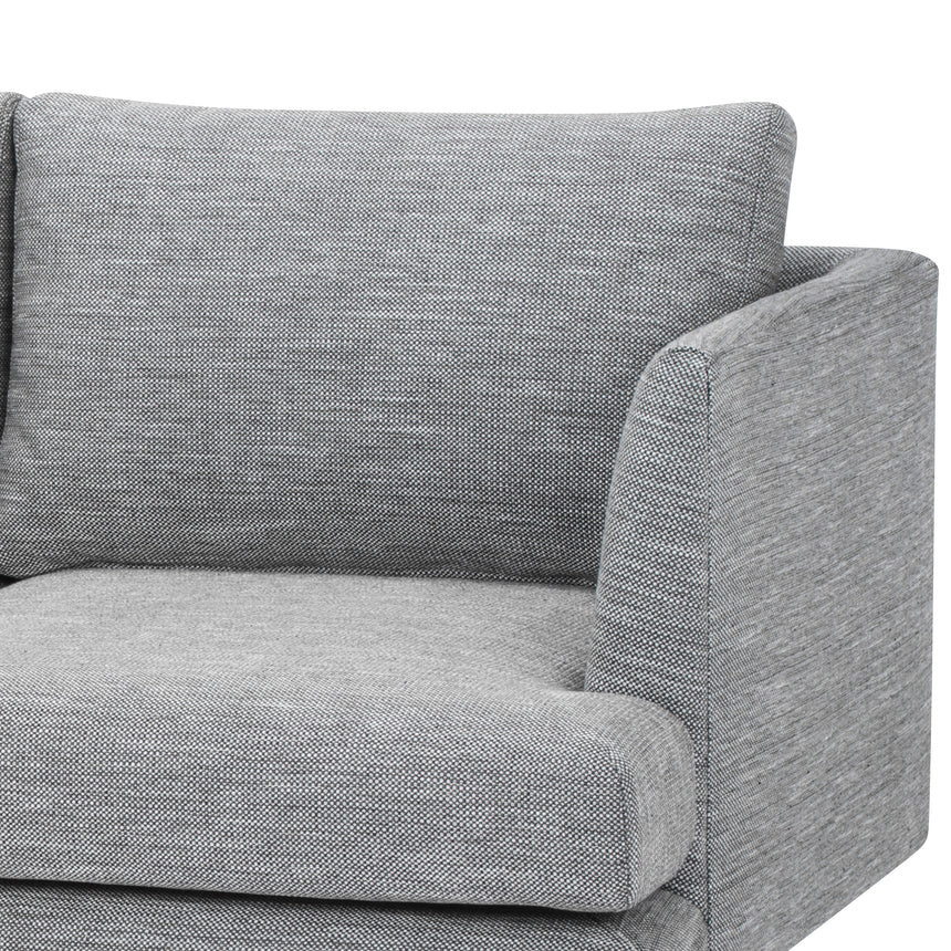 CLC6159 3 Seater Fabric Sofa - Graphite Grey - Natural Legs