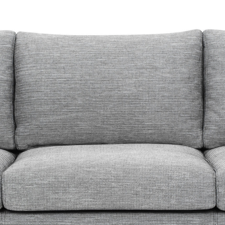 CLC6159 3 Seater Fabric Sofa - Graphite Grey - Natural Legs