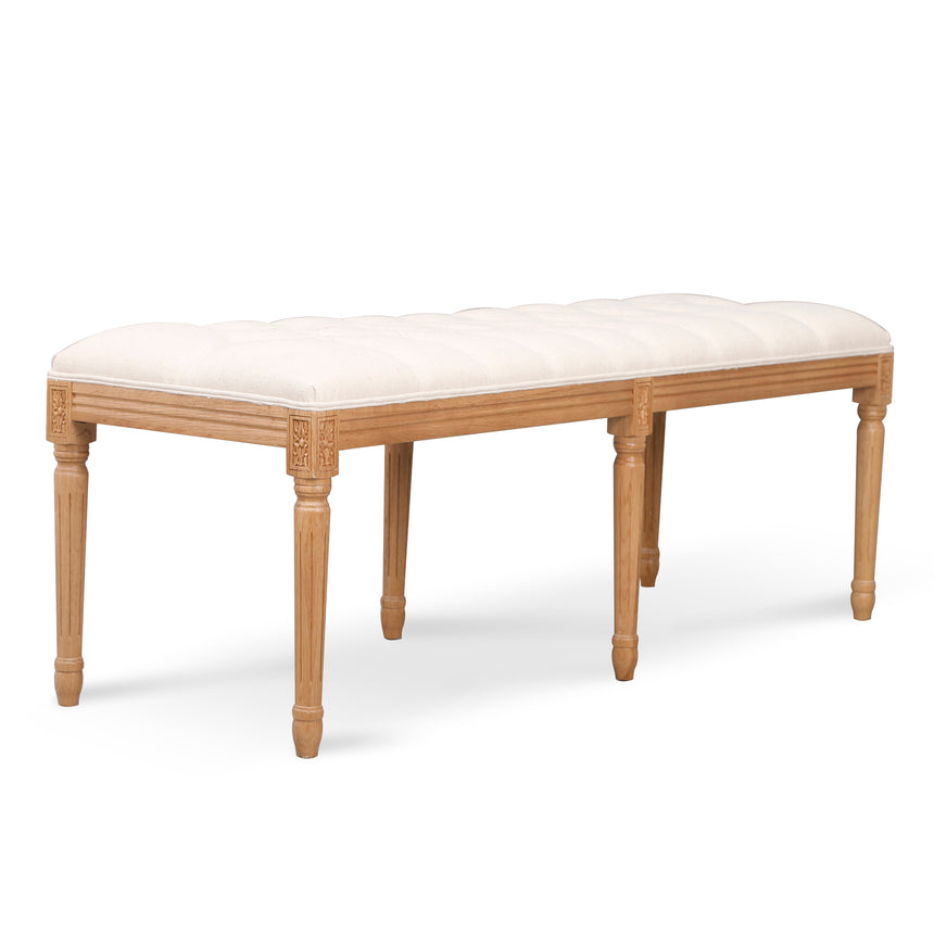 CDB8001-LJ 1.3m Oak Bench - Light Beige