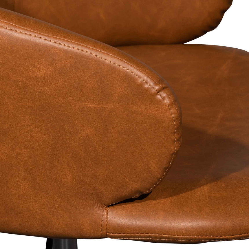 COC6510-LF Office Chair - Vintage Tan with Black Base