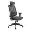 COC8256-UN Mesh Ergonomic Office Chair with Headrest - Black