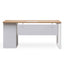 COT6541-SN 1 Seater Office Desk - Natural and White