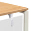 COT6541-SN 1 Seater Office Desk - Natural and White