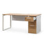 COT6541-SN 1 Seater Office Desk - Natural and White