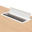 COT6541-SN 1 Seater Office Desk - Natural and White