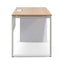 COT6541-SN 1 Seater Office Desk - Natural and White