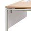 COT6541-SN 1 Seater Office Desk - Natural and White