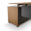 COT6943-SN 2.2m Right Return Grey Office Desk - Natural Top