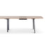 COT8124-SN 3.6m Natural Boardroom Meeting Table - Full Black Legs