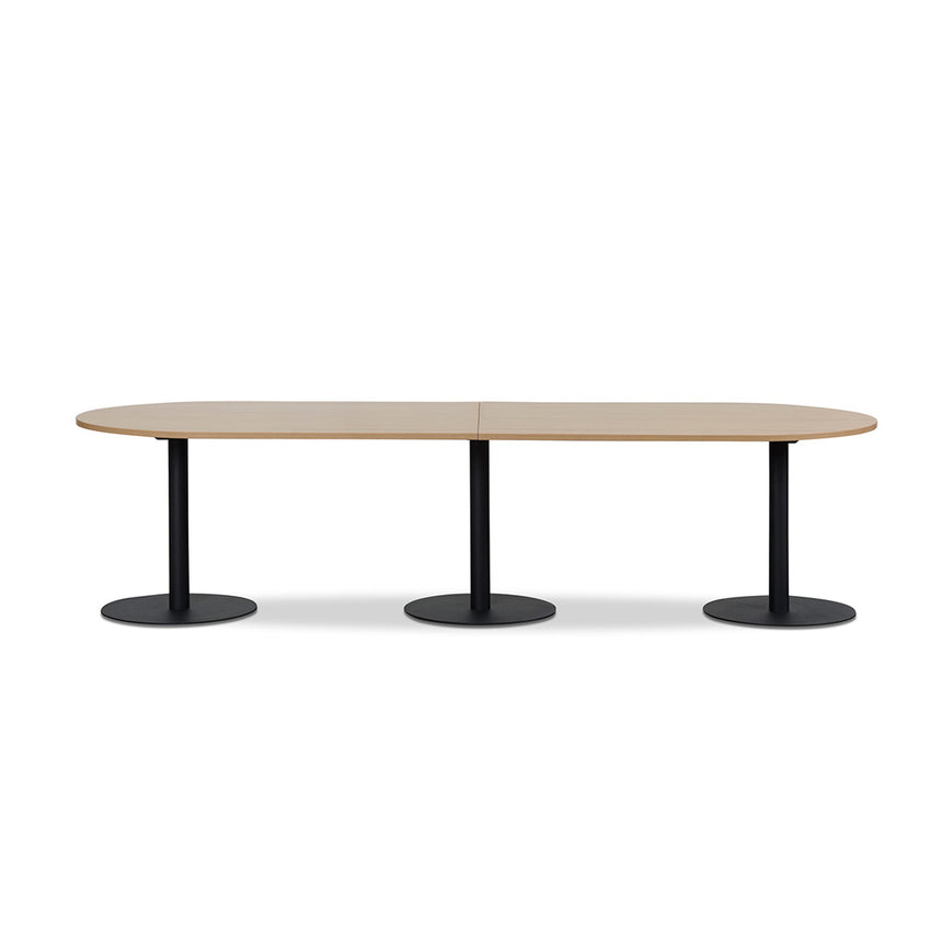 COT8130-SN 3m Oval Meeting Table - Natural