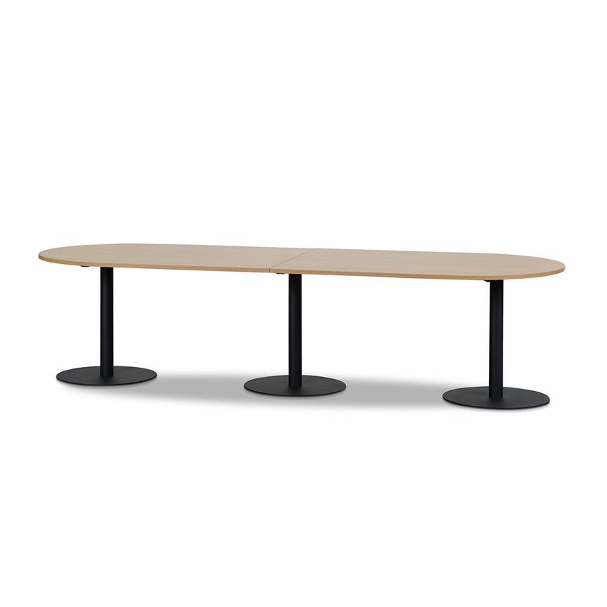 COT8130-SN 3m Oval Meeting Table - Natural