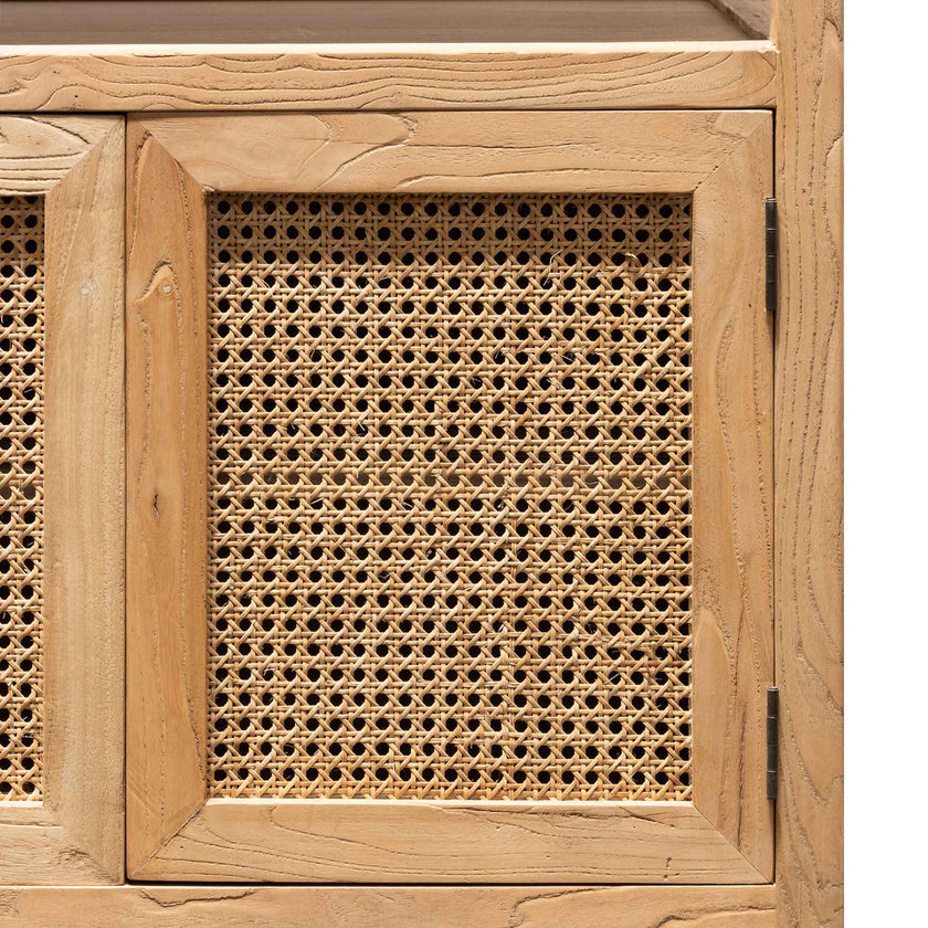 CDT6699 1.6m Sideboard Unit - Natural with Rattan Doors