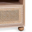 CST6409-KD Wooden Side Table with Rattan Front - Natural