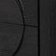 Bonnie Bedside Table - Textured Espresso Black