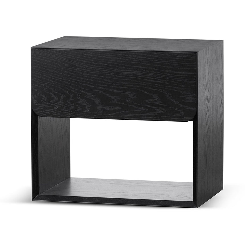 CST6716-CN Oak Bedside Table - Black