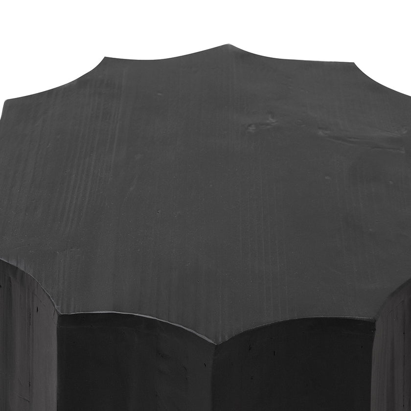 CST6779-NI 40cm (D) recycled Side Table - Full Black