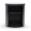 CST8084-BB Round Wooden Bedside Table - Black Mountain